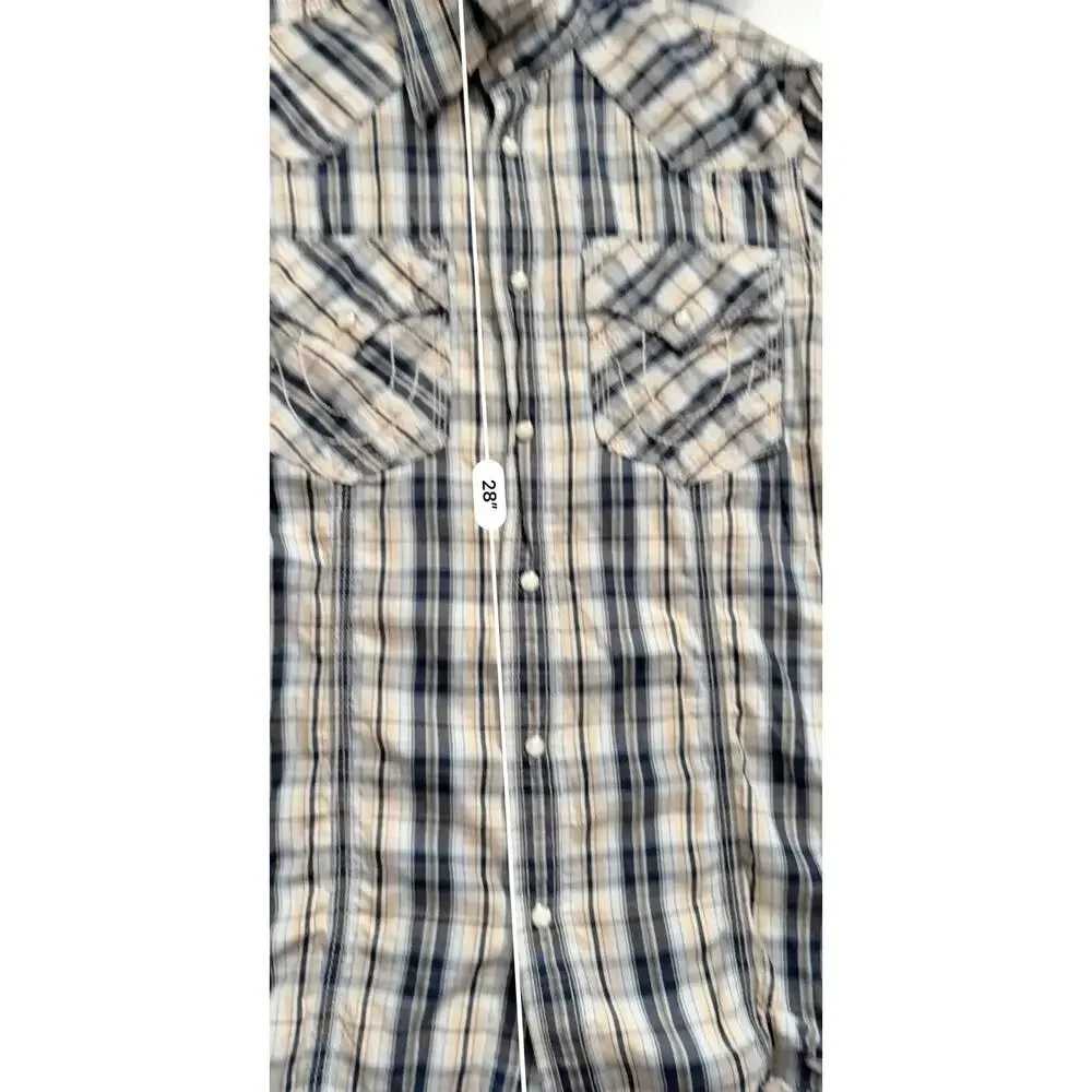 true religion western shirt large snap button Men’s Sz Small